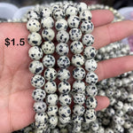 8mm Dalmatian bracelet