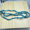 blue apatite chips string