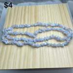 blue lace agate chips string