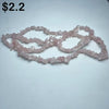 rose quartz chips string