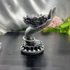 Resin lotus hands sphere holder