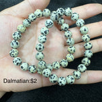 8mm dalmatian bracelet