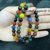 8mm colorful agate bracelet